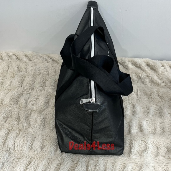 Coach Duffel Bag Silver Shimmer Metallic Overnight Weekender Travel Bag NEW - Picture 3 of 5